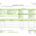 Invoice Spreadsheet Template Free For Commercial Invoice Templates  20 Results Found