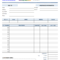 Invoice Spreadsheet Template Free in Mechanic Shop Invoice Templates Auto Repair Template Sample