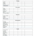 Irs Donation Values Spreadsheet Within Charitable Donation Worksheet And Salvation Army With Donations
