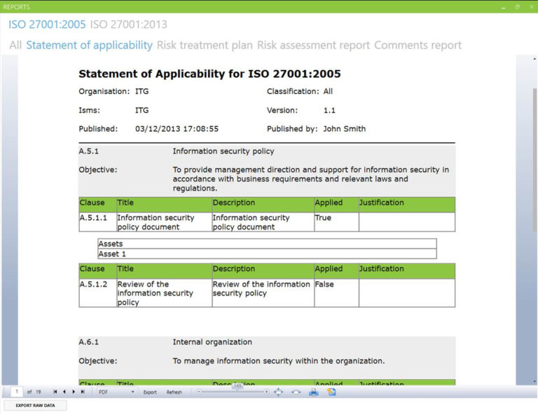 Iso 27001 2013 Risk Assessment Spreadsheet For Iso Risk Assessment