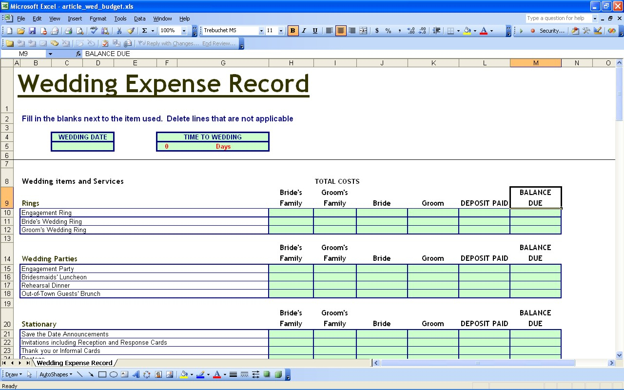 Job Cost Analysis Spreadsheet Db excel