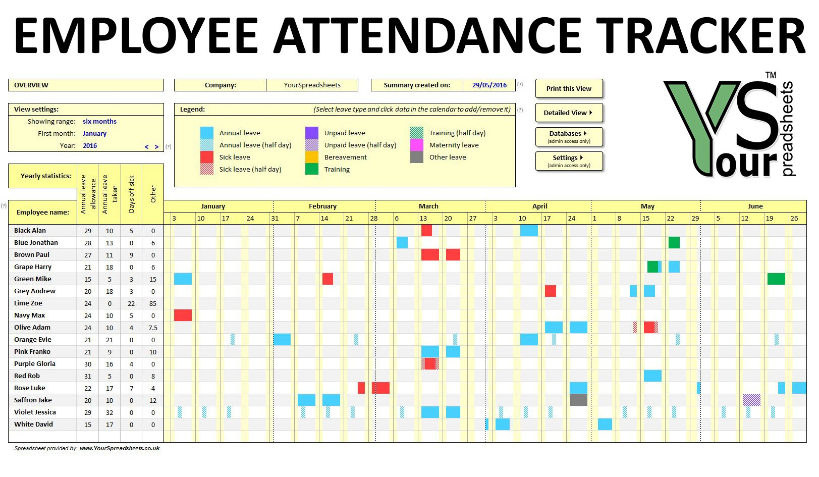 Keeping Track Of Employee Attendance Spreadsheet For Employee Attendance Records  Charlotte Clergy Coalition