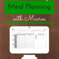 Keto Food Spreadsheet Within Meal Planning With Macros  Free Template  Fitaspire