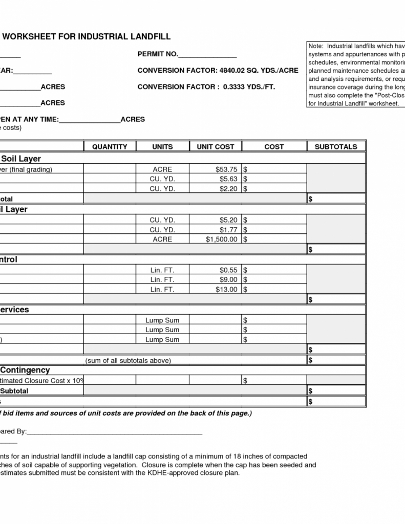 Landscaping Spreadsheet throughout Landscaping Estimate Template Photo