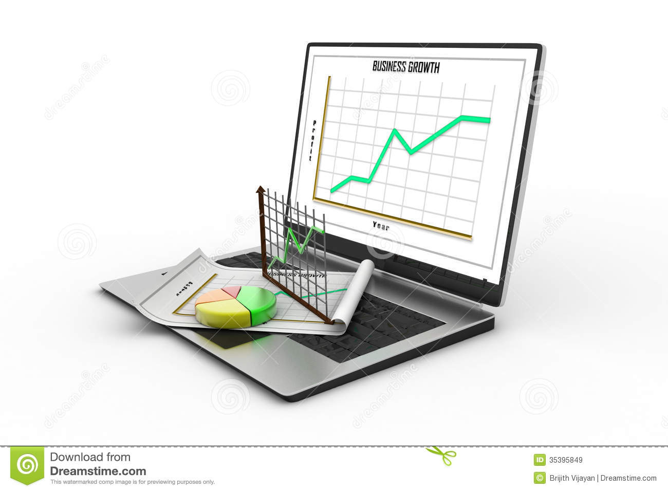 Laptop Spreadsheet Within Laptop Showing A Spreadsheet And A Paper Stock Image  Image Of
