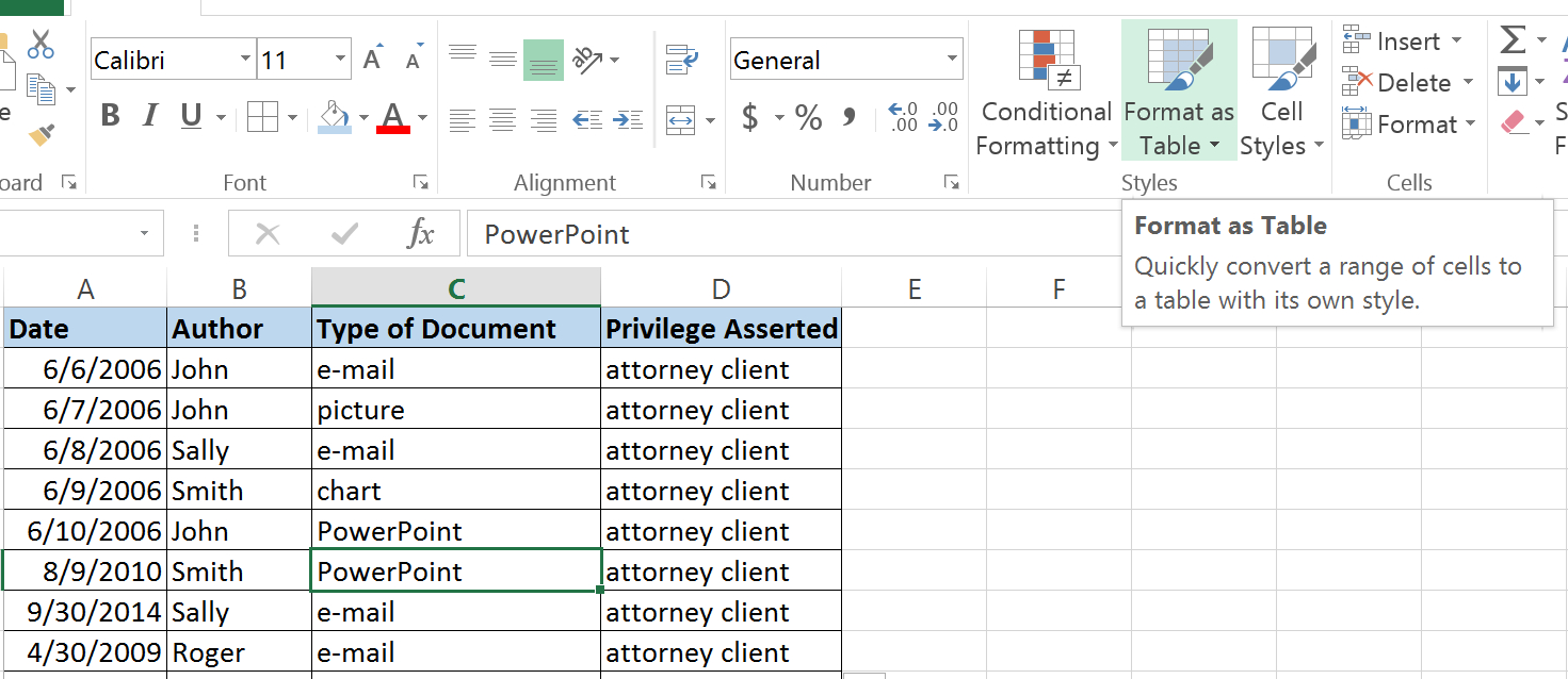 Law Firm Excel Spreadsheet Within Why Excel Is The Most Underappreciated Program In Your Law Office