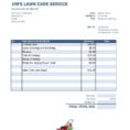 Lawn Care Pricing Spreadsheet Intended For Invoice Statement Template Free Billing And Lawn Care Excel Design