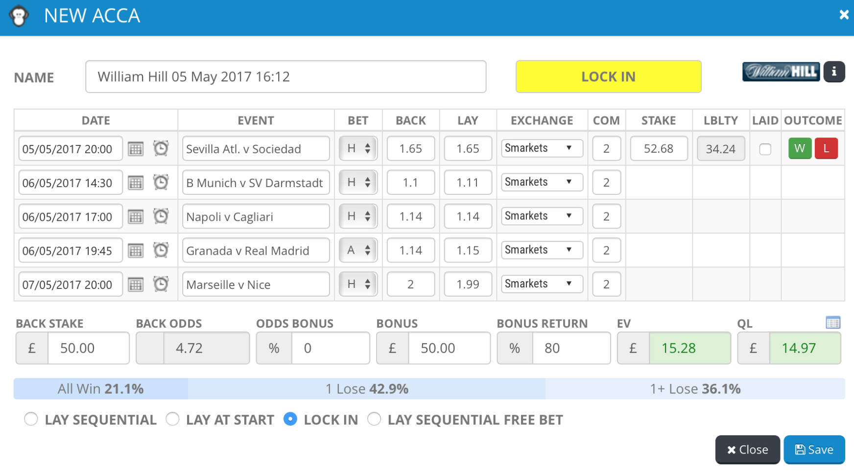 Lay Accumulator Spreadsheet Pertaining To Oddsmonkey  2018 Review  The Best Matched Betting Service