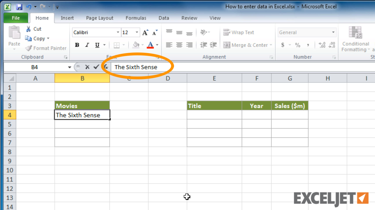 Learning To Use Excel Spreadsheets For Excel Tutorial How To Enter Data In Excel Db excel