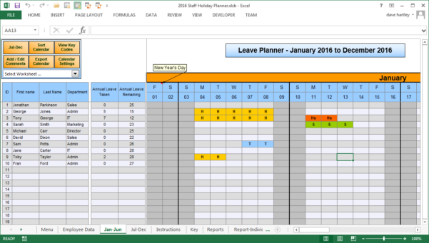 Leave Of Absence Tracking Spreadsheet regarding Vacation Tracking ...