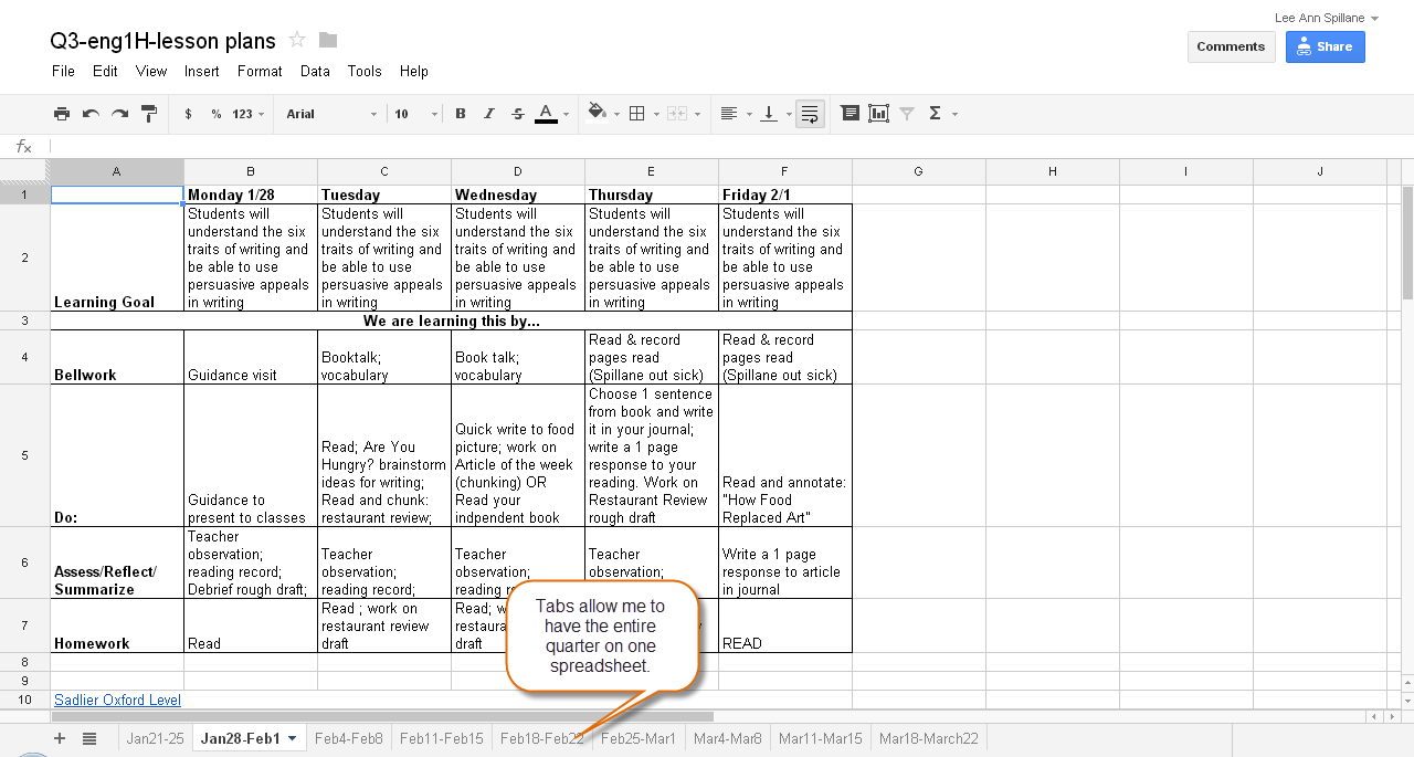 Lesson Plan Template Excel Spreadsheet Db excel