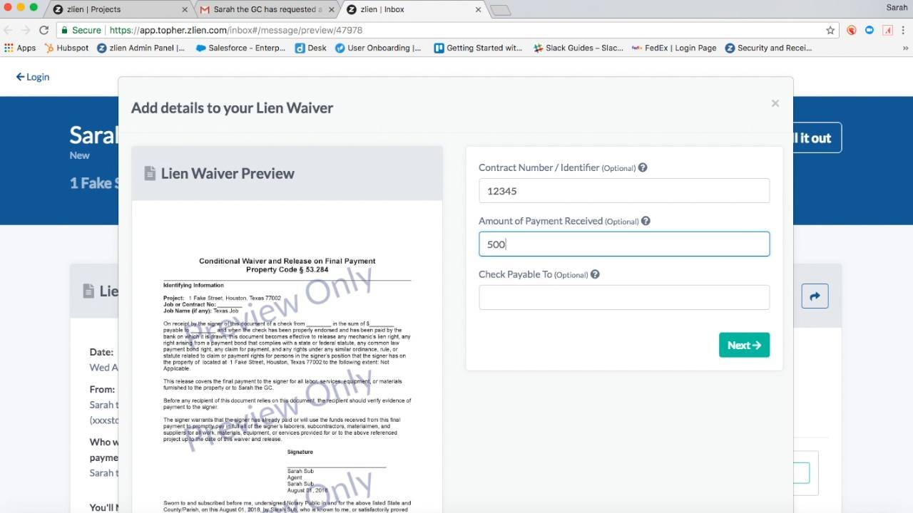 Lien Waiver Tracking Spreadsheet Inside Tired Of Chasing People To Sign Your Lien Waivers? We've Rolled Out