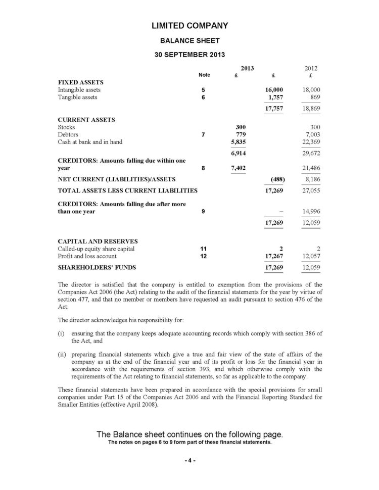 Limited Company Spreadsheet Throughout Product Detail