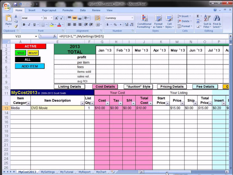 live-auction-spreadsheet-with-excel-spreadsheets-for-dummies