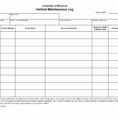 Log Book Auditing Spreadsheet Intended For Truck Maintenance Spreadsheet Invoice Template