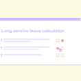 Long Service Leave Calculation Spreadsheet Intended For Long Service Leave Calculator  Business Victoria