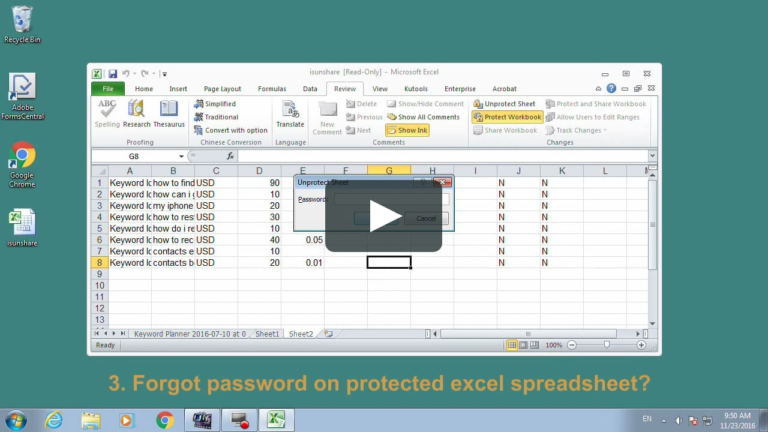 Lost Password Excel Spreadsheet With How To Unlock An Excel Workbook Without Knowing Password On 