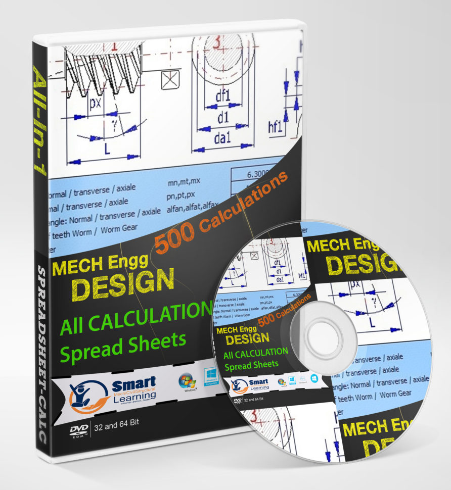 Machine Foundation Design Spreadsheet In Mechanical Engineering Design Calculation Complete Spreadsheet Kit