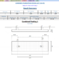 Machine Foundation Design Spreadsheet Regarding Dynamic Drawings In The Calculation Sheet