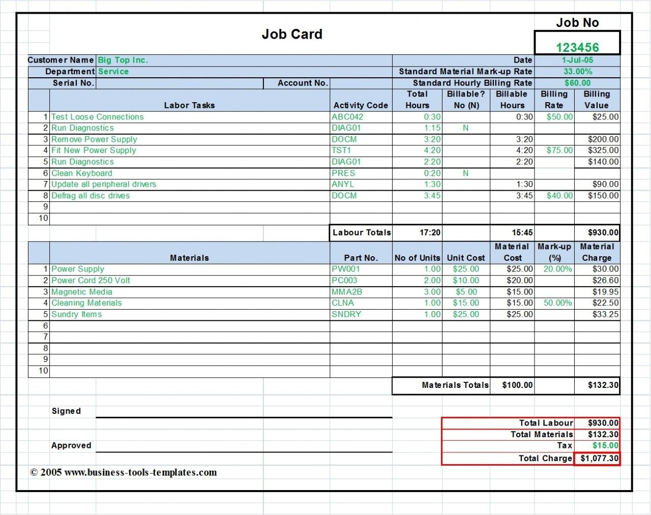 Machine Shop Estimating Spreadsheet intended for Machine Shop