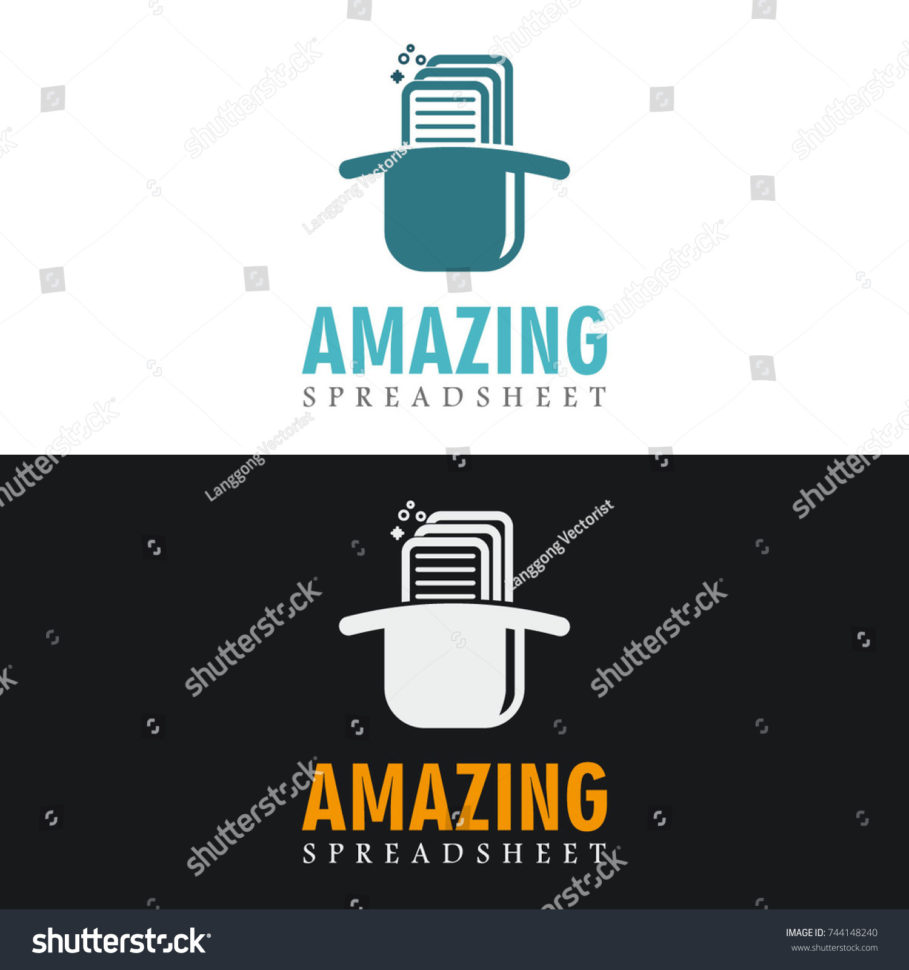Magic Spreadsheet For Amazing Magic Spreadsheet Logo Stock Vector Royalty Free 744148240