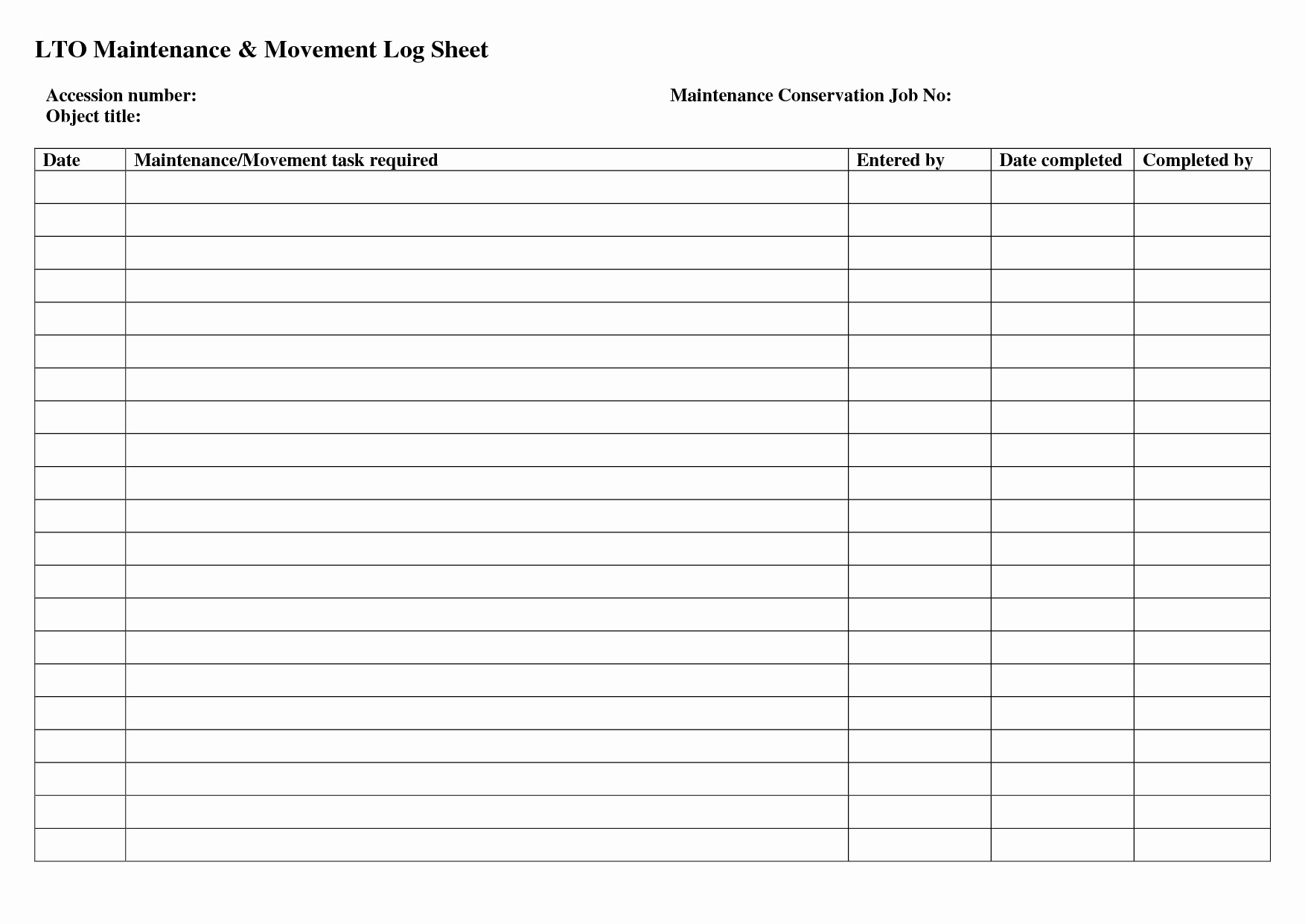 excel template vehicle maintenance log