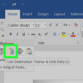 Making A Spreadsheet In Word In How To Convert Excel To Word: 15 Steps With Pictures  Wikihow