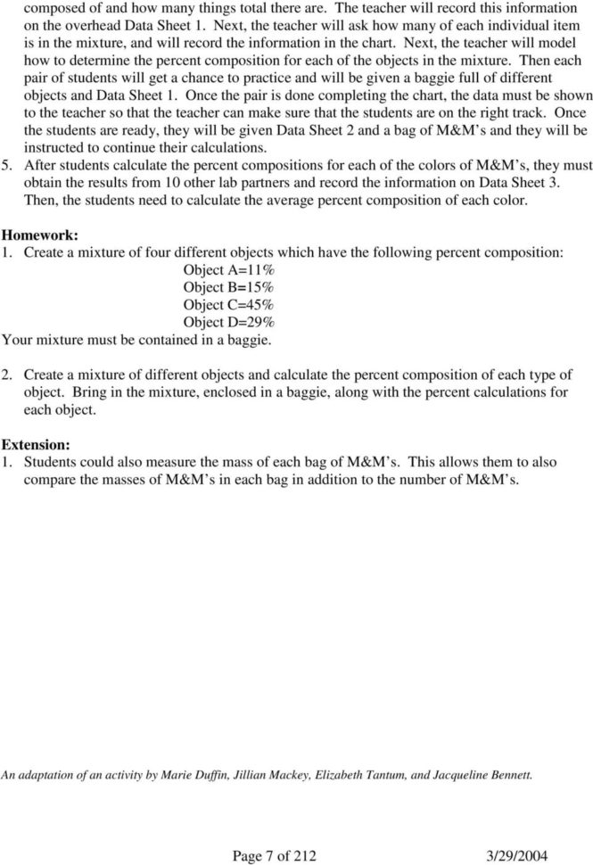 M&amp;m Spreadsheet Activity Intended For Mm Science And Math  Pdf
