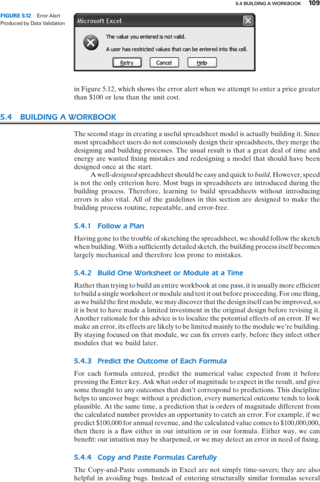 Management Science The Art Of Modeling With Spreadsheets Inside Building A Workbook  Management Science: The Art Of Modeling With
