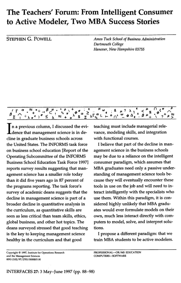 Management Science The Art Of Modeling With Spreadsheets Pdf Intended For Pdf Teaching Business Modeling Using Spreadsheets