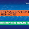 Management Science The Art Of Modeling With Spreadsheets Pdf Regarding Read Pdf] Epub Management Science: The Art Of Modeling With