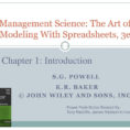 Management Science The Art Of Modeling With Spreadsheets Regarding Management Science: The Art Of Modeling With Spreadsheets, 3E  Ppt