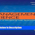 Management Science The Art Of Modeling With Spreadsheets Throughout Pdf] Management Science: The Art Of Modeling With Spreadsheets [Read