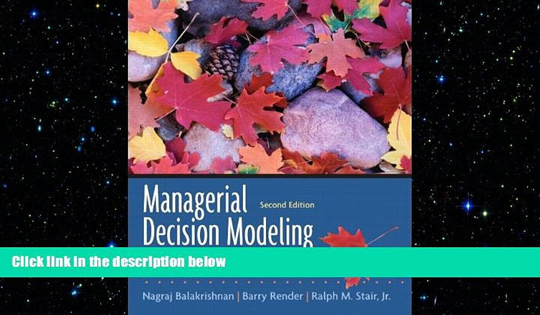 Managerial Decision Modeling With Spreadsheets 2Nd Edition Pdf With Free Download Managerial Decision Modeling With Spreadsheets 2Nd