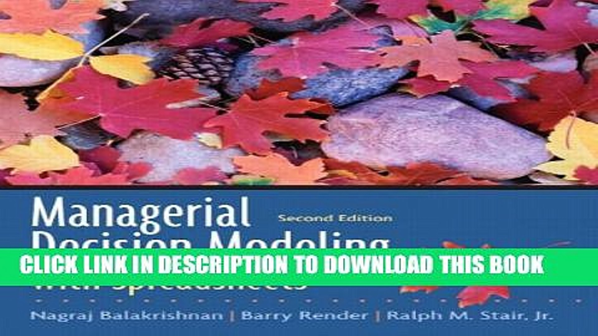 managerial decision modeling with spreadsheets pdf free download