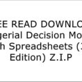 Managerial Decision Modeling With Spreadsheets 3Rd Edition Pdf Download For Zr4Bx.[F.r.e.e] [R.e.a.d] [D.o.w.n.l.o.a.d]] Managerial Decision
