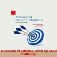 Managerial Decision Modeling With Spreadsheets 3Rd Edition Pdf Download With Pdf Managerial Decision Modeling With Spreadsheets 3Rd Edition Pdf