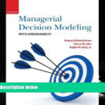 Managerial Decision Modeling With Spreadsheets 3Rd Edition Pdf Free With Pdf [Free] Download Managerial Decision Modeling With Spreadsheets