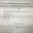 Managerial Decision Modeling With Spreadsheets Third Edition Regarding Solved: Math Statistics And Probability Statistics Probabi