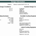 Manual D Spreadsheet Inside Residential Hvac Load Calculation Worksheet Invoice Template