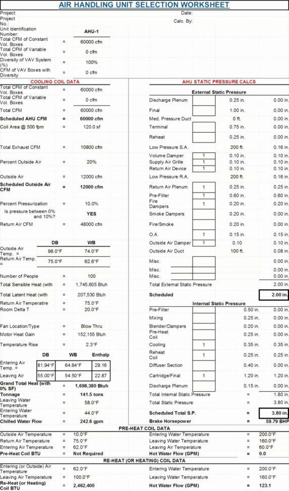 Manual J Load Calculation Spreadsheet With Spreadsheet Example Of Cable Load Calculation Manual J Fresh Hvac