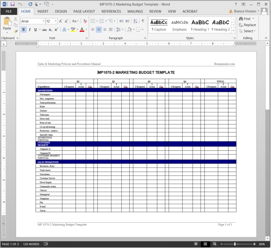 Marketing Budget Spreadsheet For Marketing Budget Worksheet Template