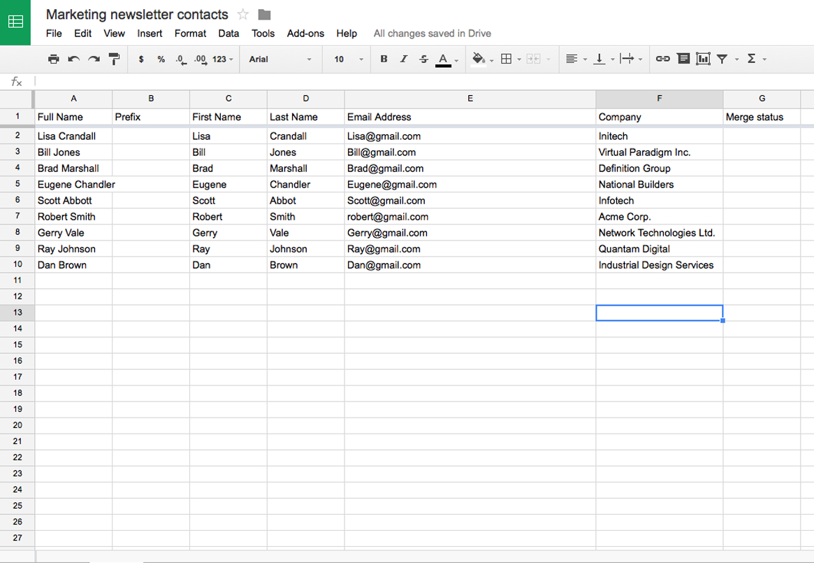 Mass Email From Excel Spreadsheet For Gmail Mass Email Tips: Avoid The Spammy Look With The Personalized