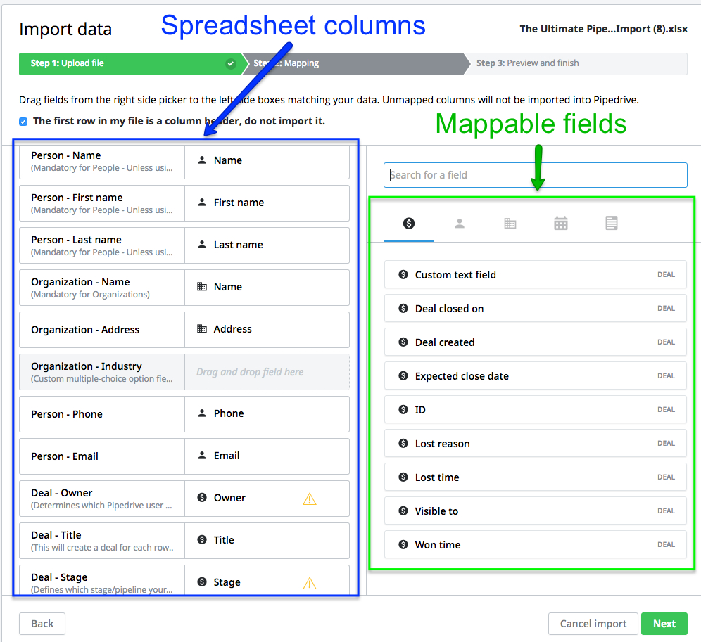 Mass Email From Excel Spreadsheet inside How Can I Import Data Into Pipedrive With Spreadsheets? – Support Center