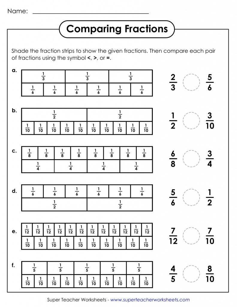 Common Core Number Line On A Worksheet