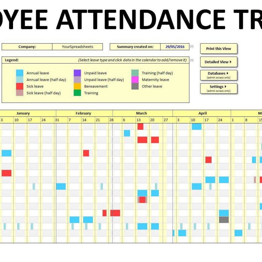 Matrix Spreadsheet with Employee Training Tracking Spreadsheet Template