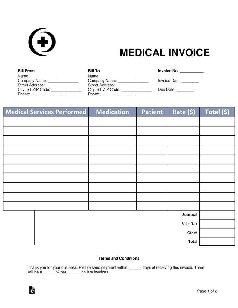 Medical Billing Spreadsheet for Medical Billing Statement Template Free ...