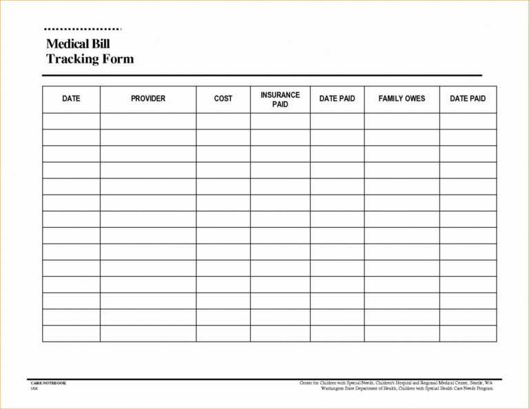 Medical Expense Spreadsheet Templates — db-excel.com