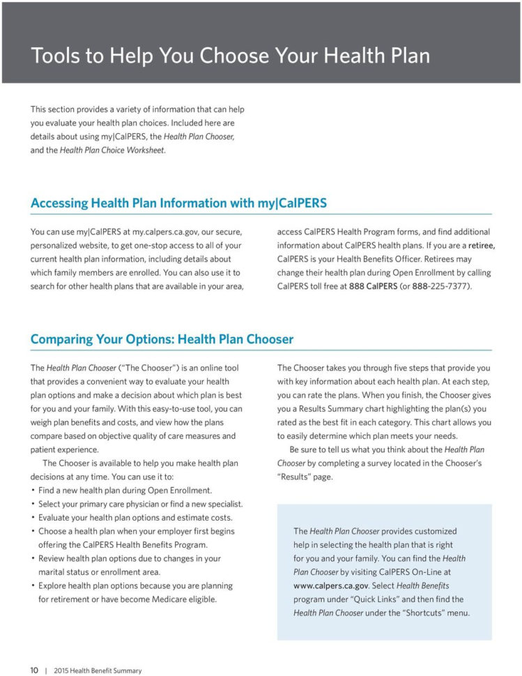 Medicare Comparison Spreadsheet Throughout 2015 Health Benefit Summary. Helping You Make An Informed Choice