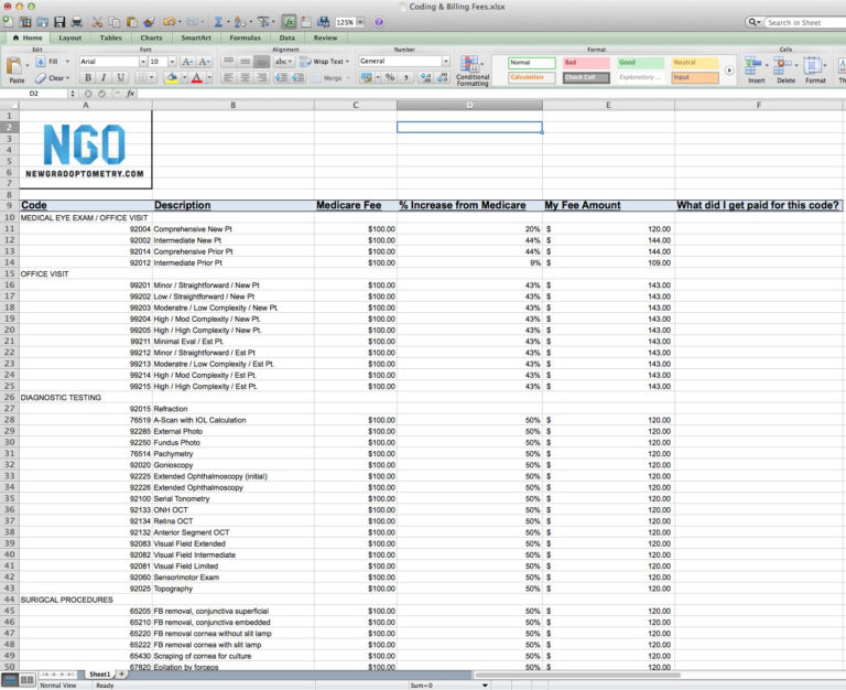 Medicare Spreadsheet — Db-excel.com